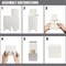 20 Pack White Small Gift Boxes with Lids for Party Gift Boxes, Ornament Boxes, Wedding Boxes Easy to Assemble Gift Box with 24 Thank You Stickers